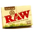 RAW ORGANIC HEMP 1 1/2 CIGARETTE ROLLING PAPERS 25CT/PACK
